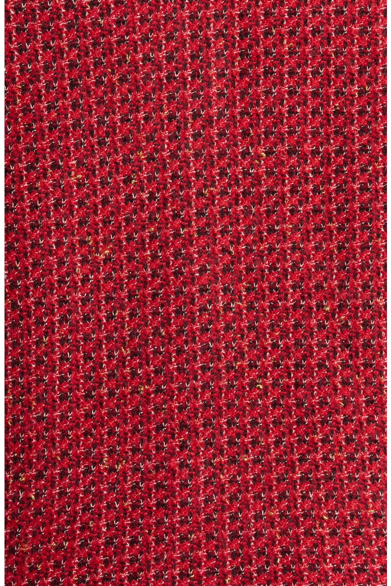 Boucl Knit Cardigan, Alternate, color, TITIAN RED MULTI