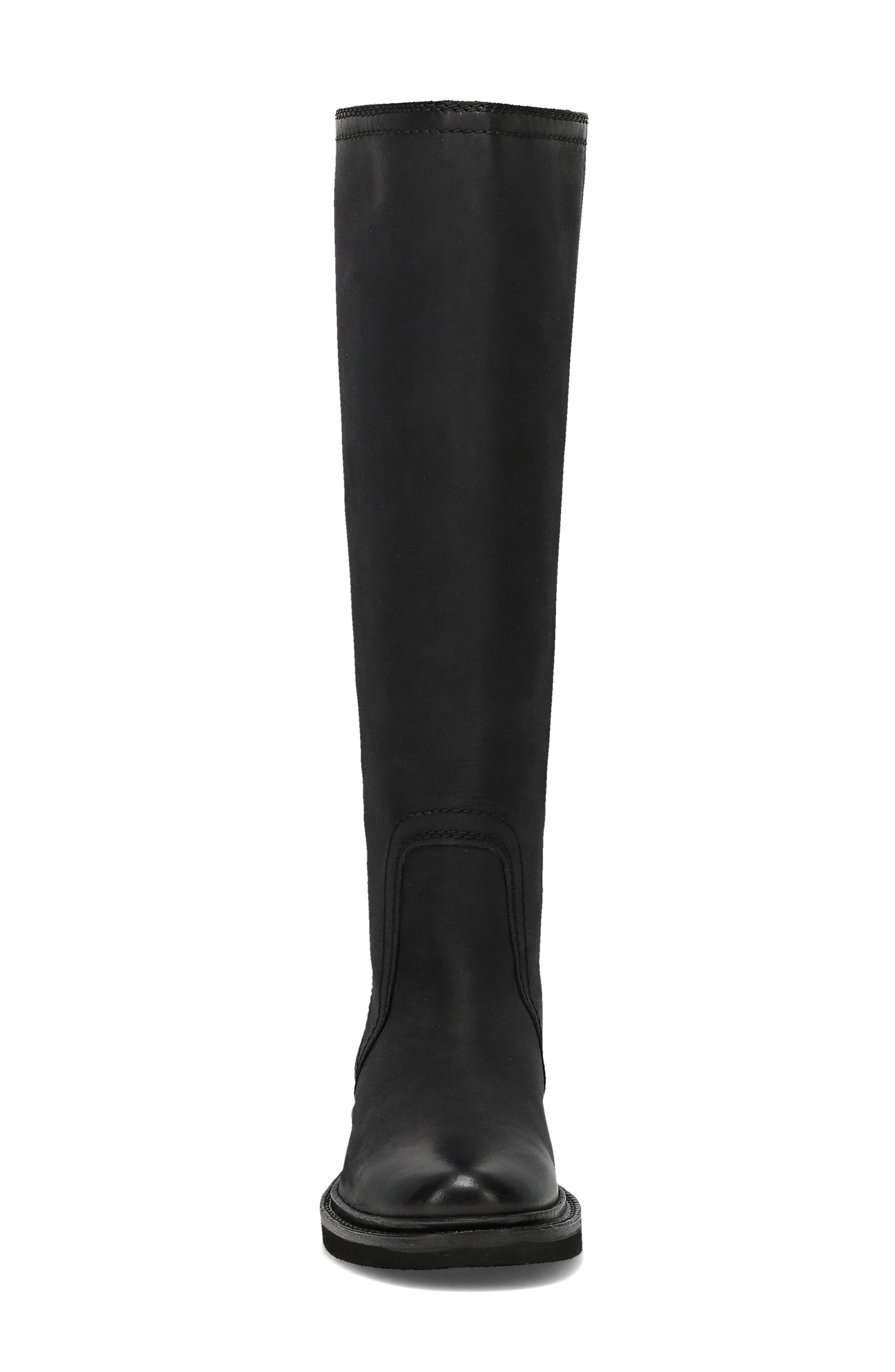 Phoebe Leather Tall Boot, Alternate, color, BLACK