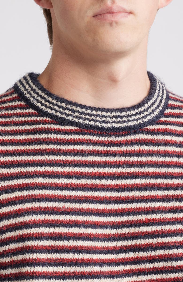 BDG Urban Outfitters Micro Stripe Sweater, Alternate, color, Red Stripe