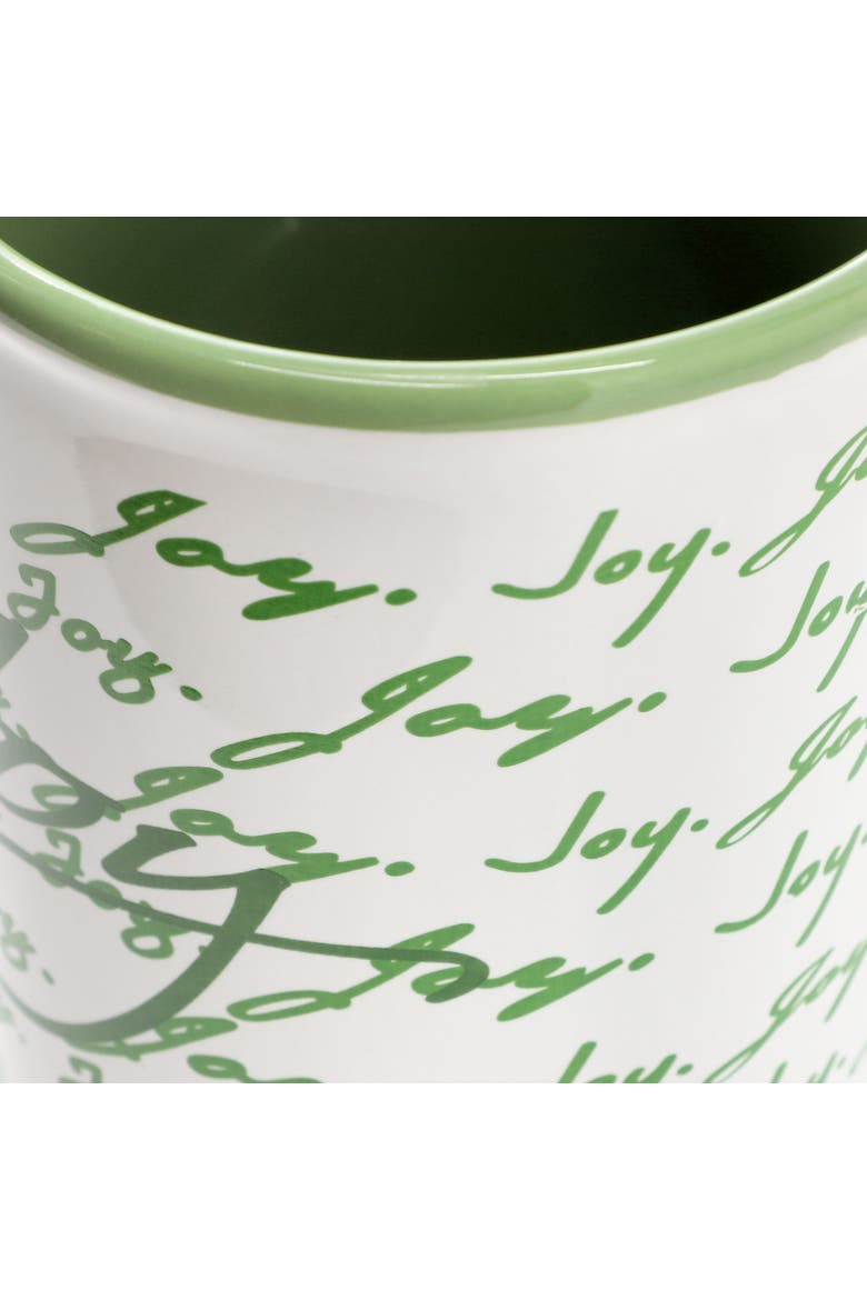 Inspirational Words Joy 4 Piece 16 Ounce Stoneware Mug Set, Alternate, color, Green