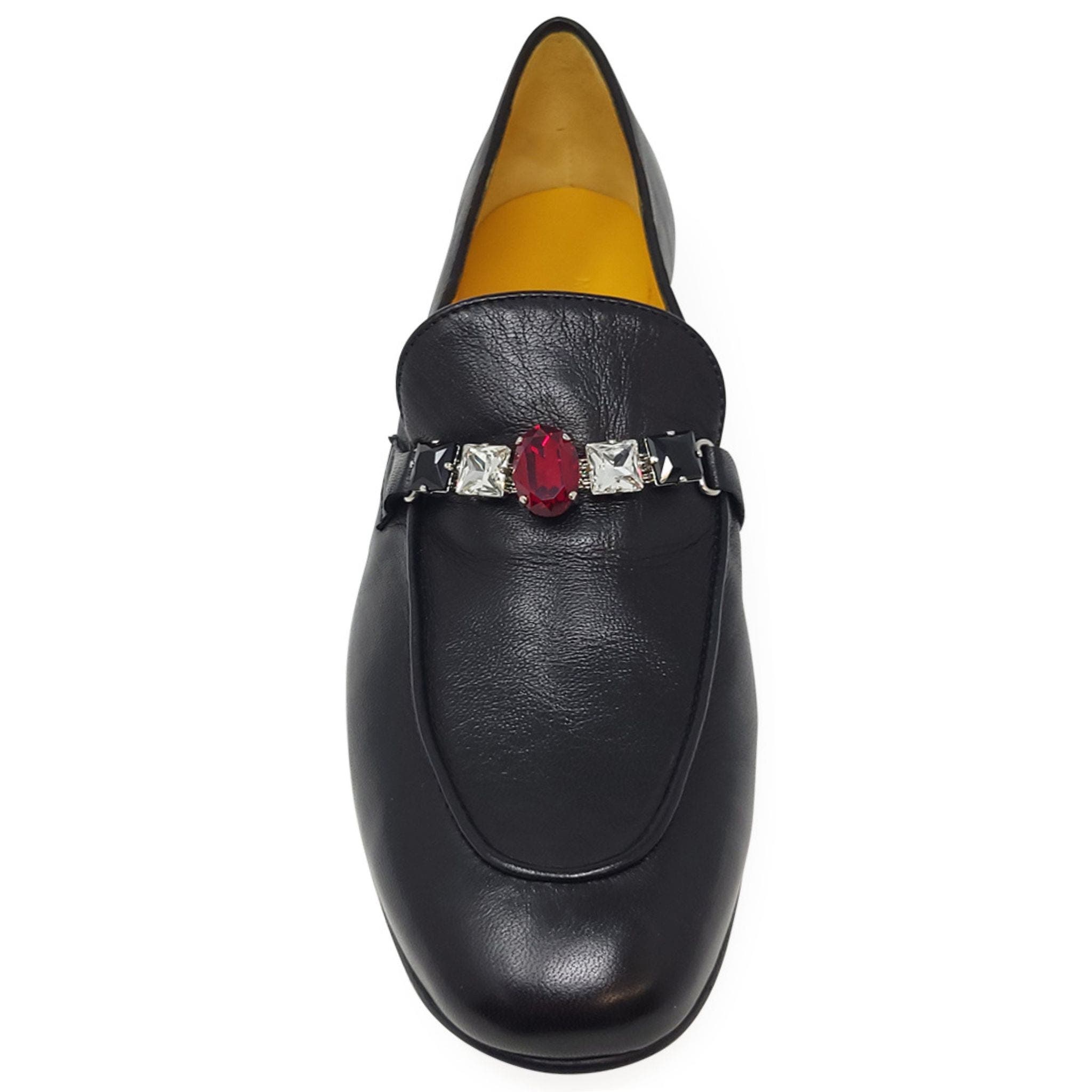 Madison Maison Flat Jewel Loafer, Alternate, color, Black
