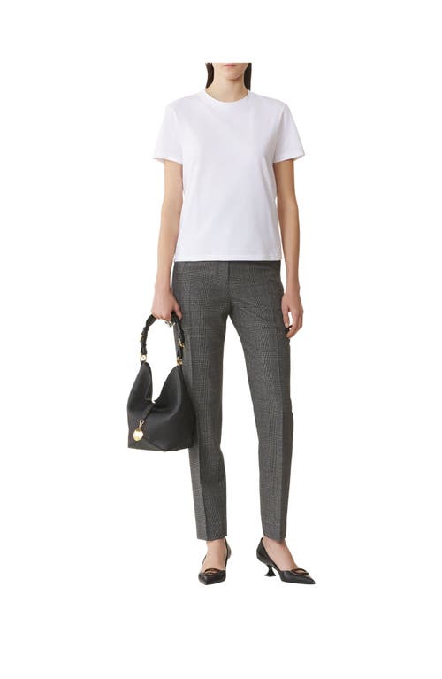 Lanvin Cotton T-shirt With Ribbon Detail In White