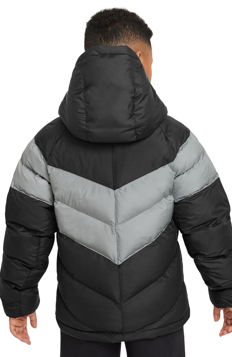 Nike Kids' Hooded Puffer Jacket, Alternate, color,