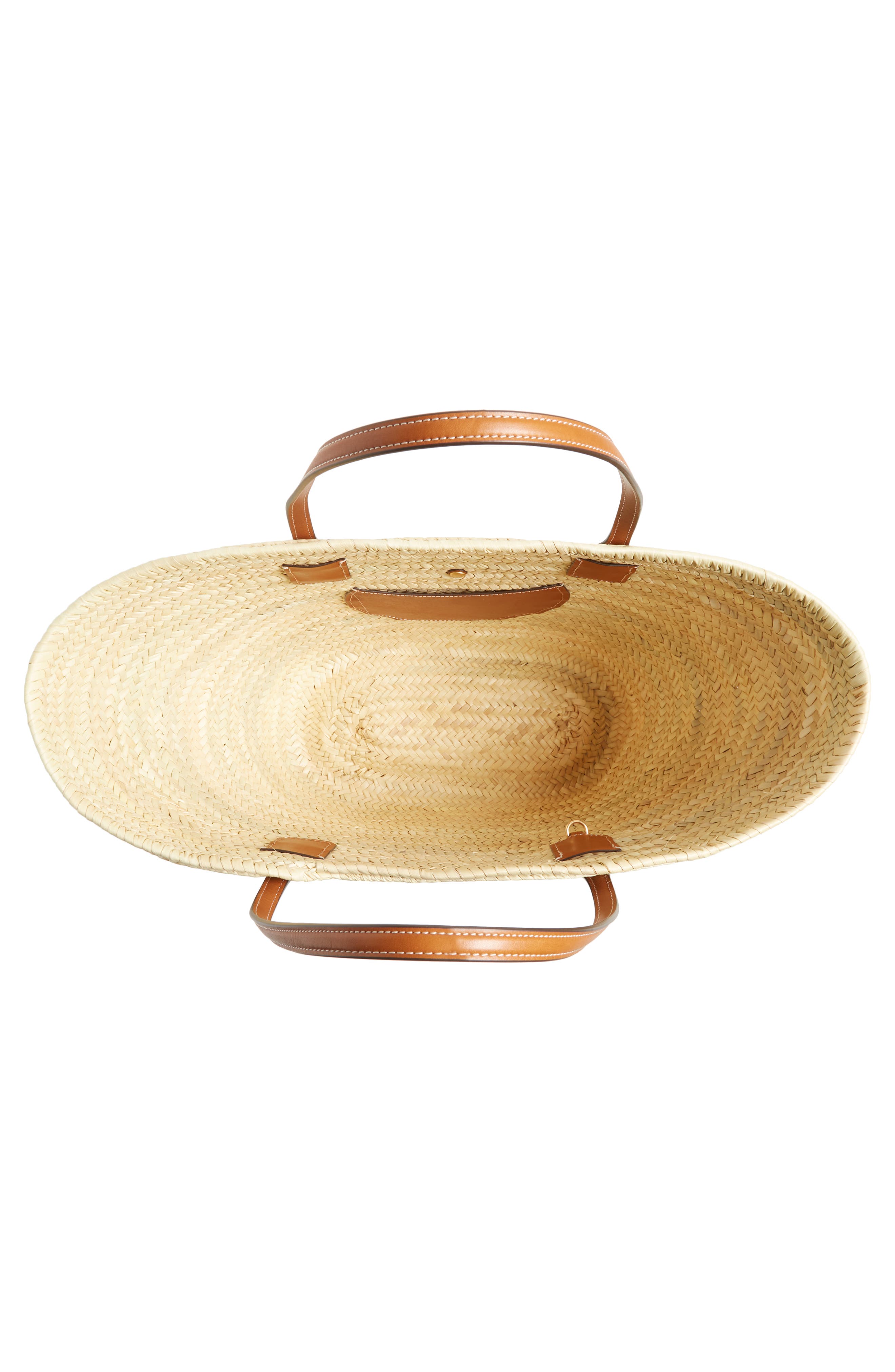 Tory Burch Ella Straw Basket Tote, Alternate, color, 