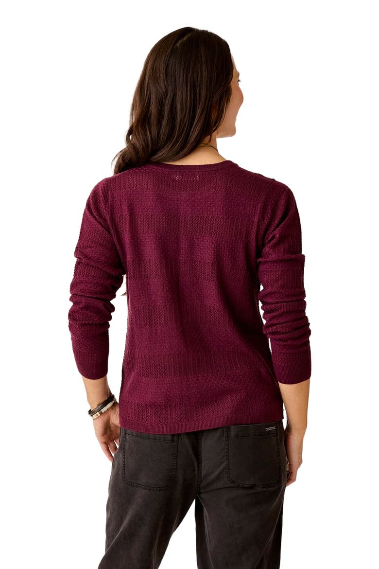 Amara Pointelle Sweater, Alternate, color, Nirvana