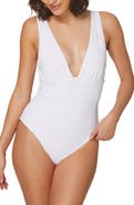 Andie Mykonos Plunge One-Piece Swimsuit