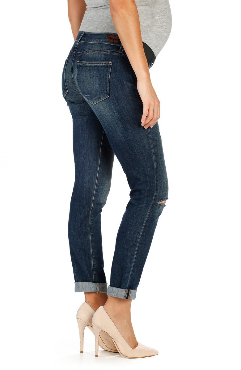 PAIGE 'Jimmy Jimmy' Boyfriend Skinny Maternity Jeans, Alternate, color, 