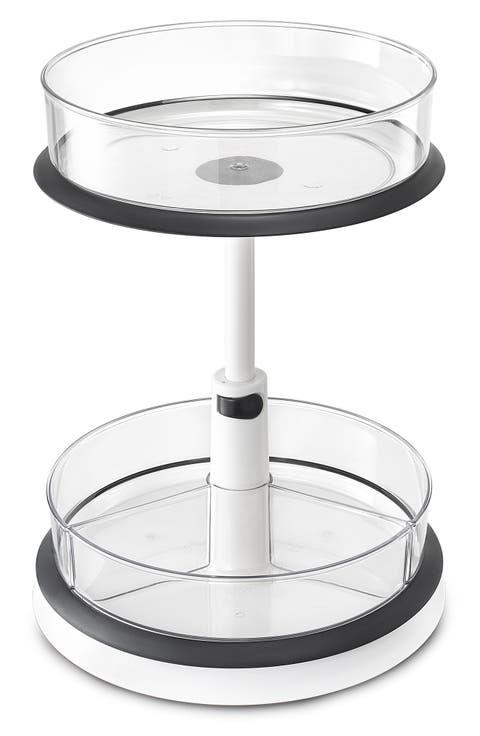 2-Tier Lazy Susan Kitchen Organizer