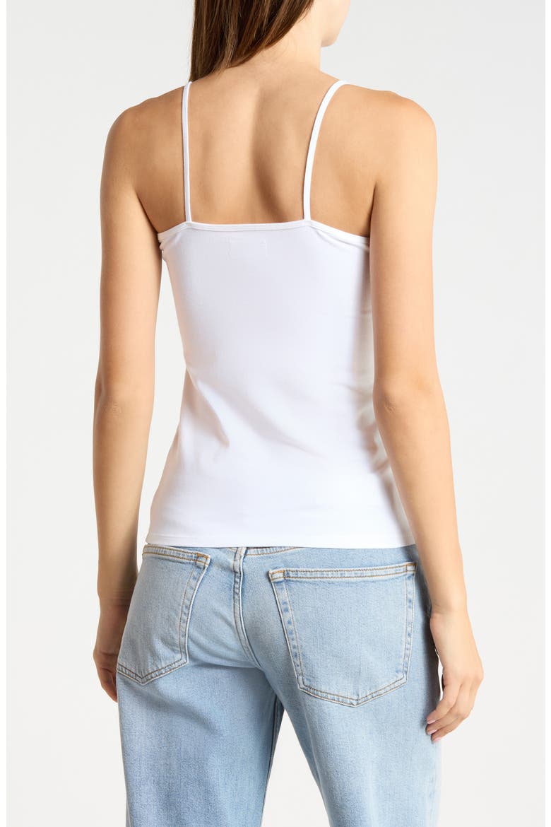 Cotton Jersey Knit Camisole, Alternate, color, WHITE