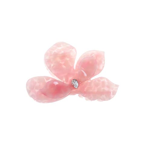 Folded Flower Multi Leaf Hair Claw Clip
