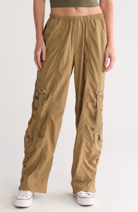 Ruched Parachute Pants