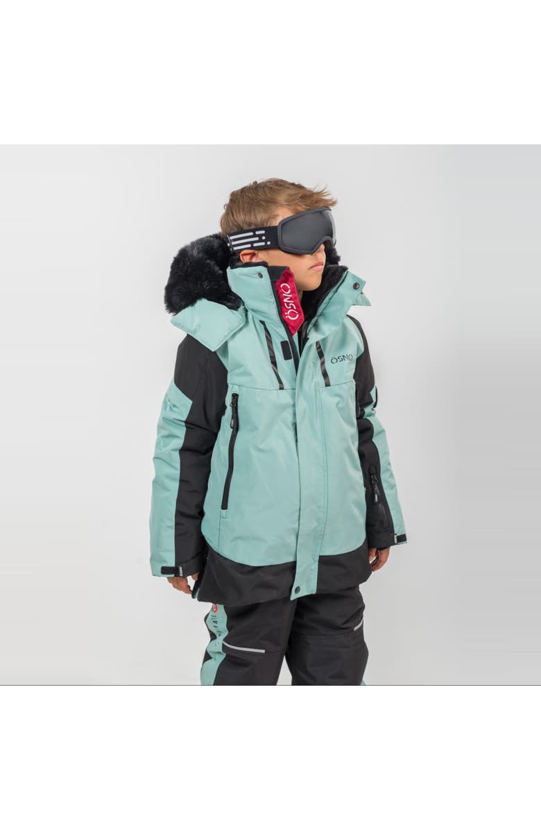 ÖSNO Blake Performance Snowsuit Jacket and Snowpants, Main, color, With Black Fur