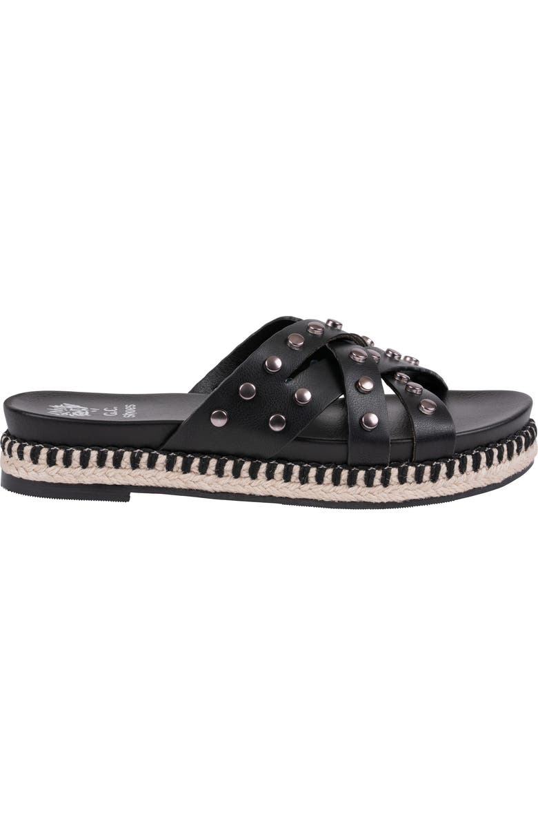 GOOD CHOICE NEW YORK Loola Studded Espadrille Sandal, Alternate, color, Black