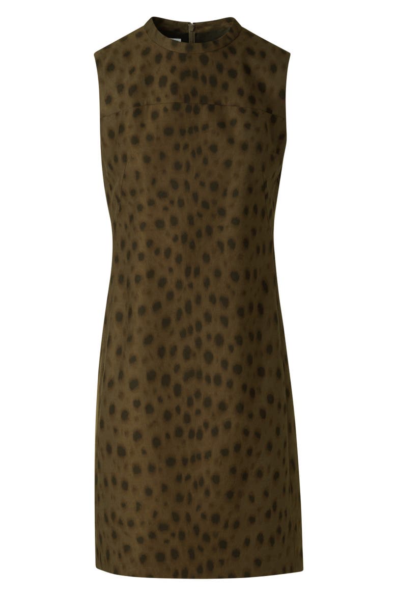 Leopard Print Sheath Dress, Alternate, color, HAZEL-BARK