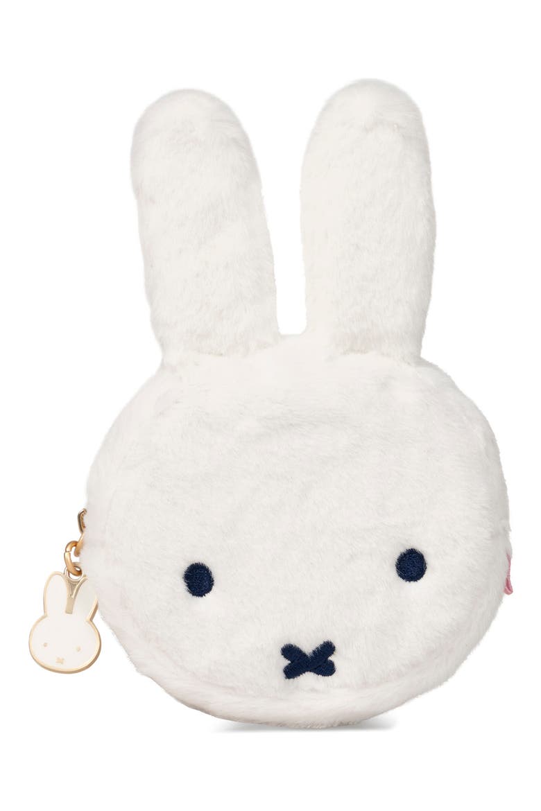 Miffy Plush Mini Pouch, Main, color, FLOWER FIELDS