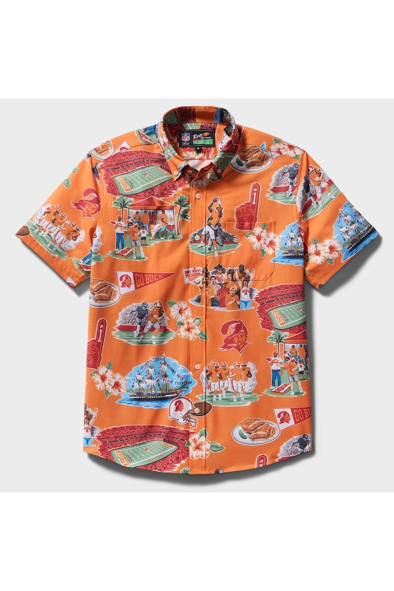 Men's Reyn Spooner  Orange Tampa Bay Buccaneers Scenic Button-Down Shirt, Main, color, Orange