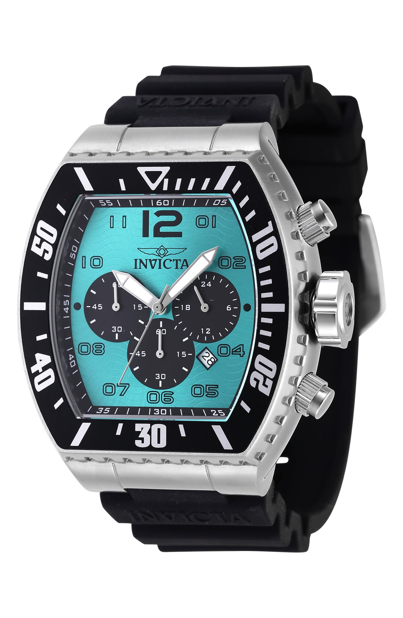 Pro Diver Chronograph Silicone Strap Watch, 51mm