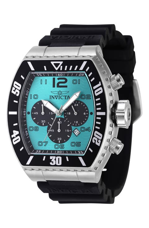 Pro Diver Chronograph Silicone Strap Watch, 51mm