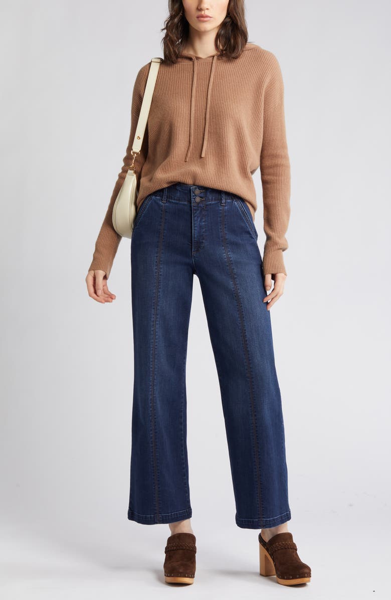Wit & Wisdom 'Ab'Solution Skyrise Wide Leg Jeans, Main, color, 