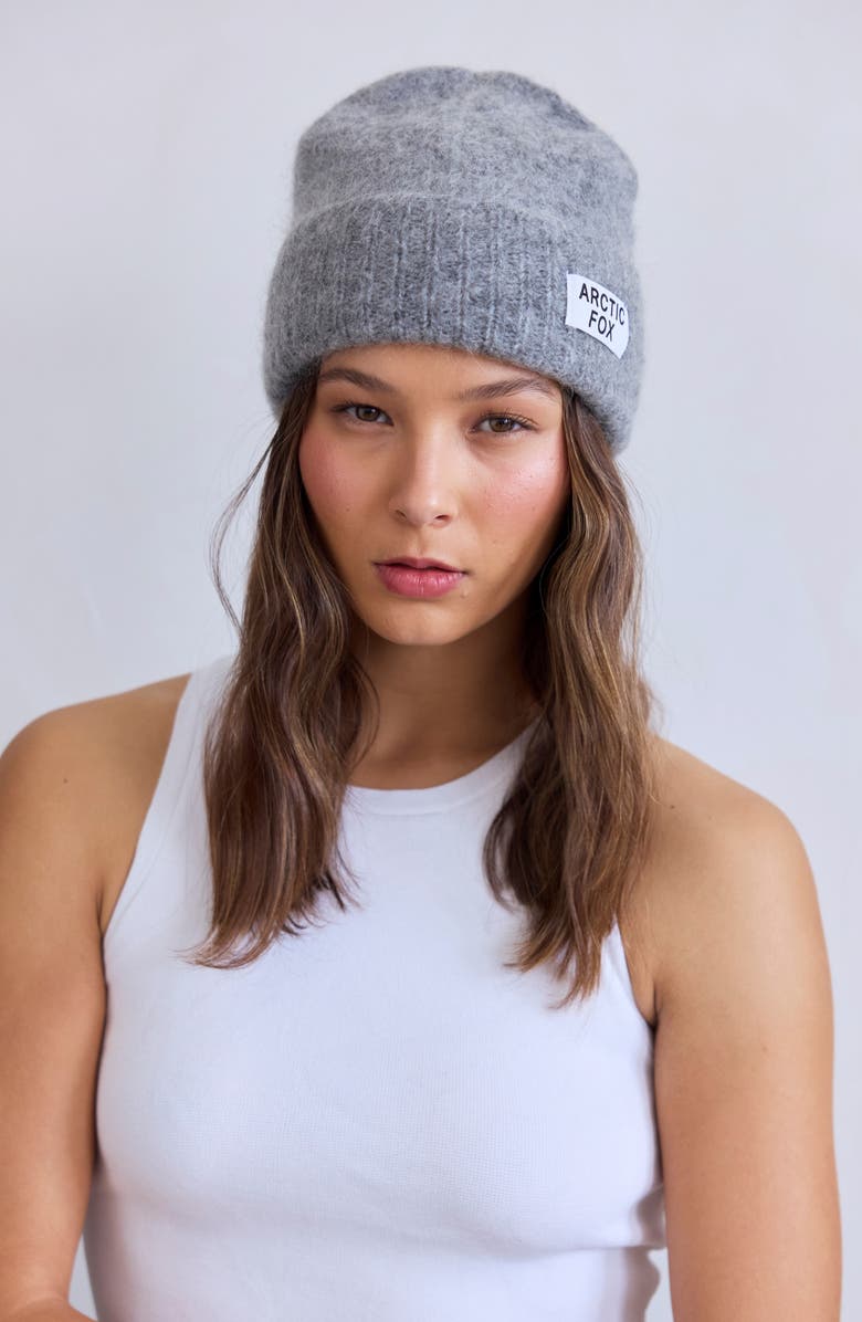 Arctic Fox & Co The Mohair & Merino Wool Blend Beanie, Alternate, color, Arctic Grey