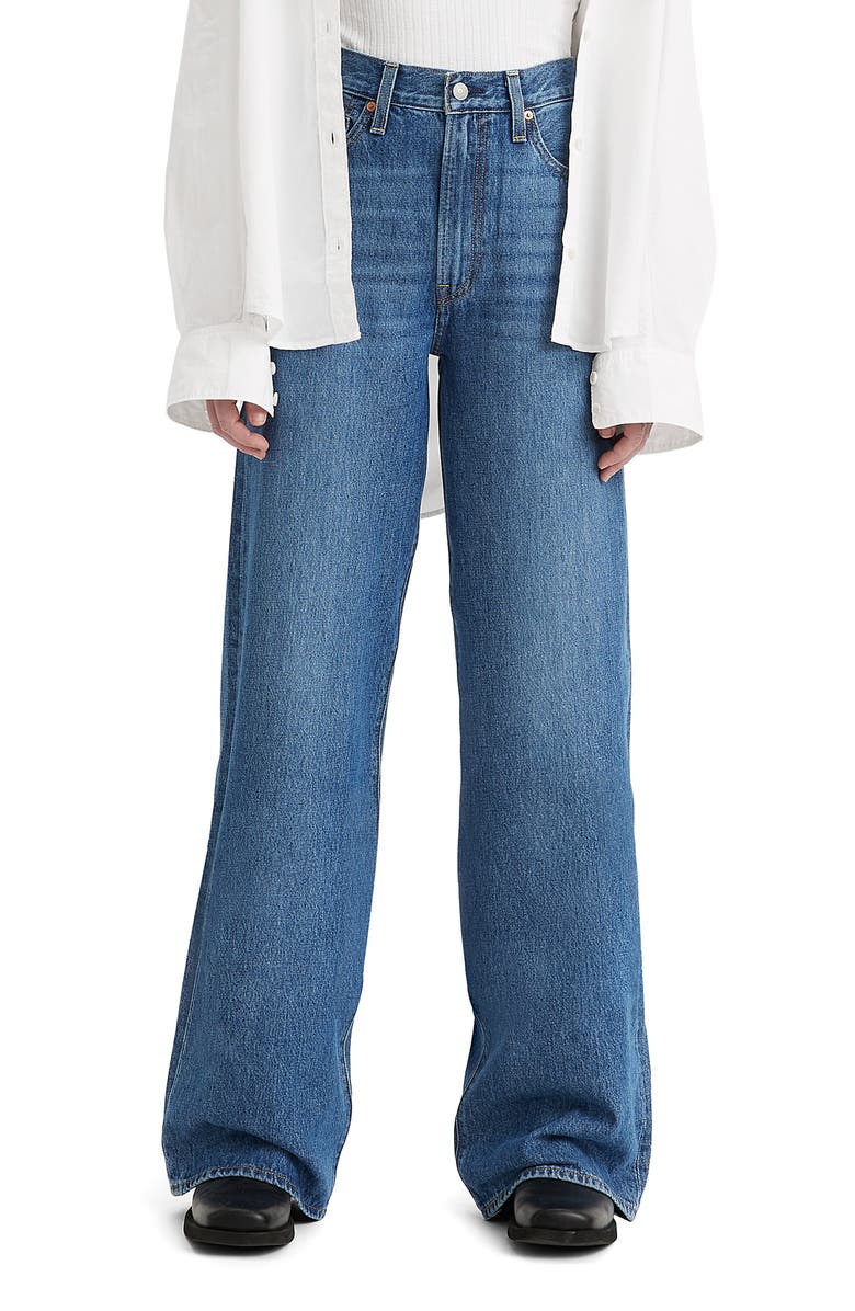 Levi's<sup>®</sup> Ribcage High Waist Wide Leg Jeans, Main, color,