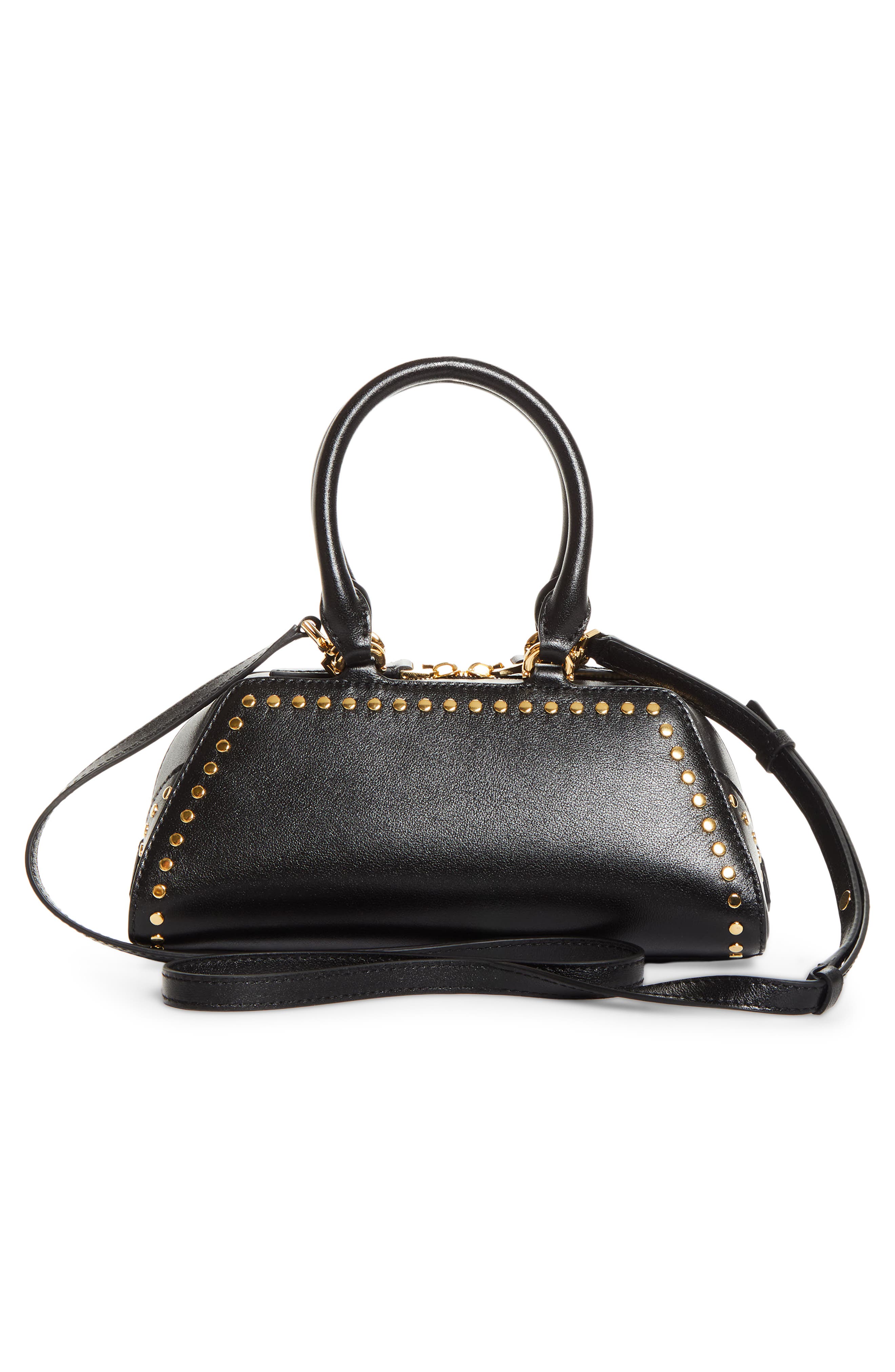 Givenchy Mini Antigona Leather East/West Satchel, Alternate, color, 001-Black