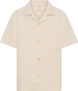 TINY TRIBE Kids' Waffle Stitch Camp Shirt