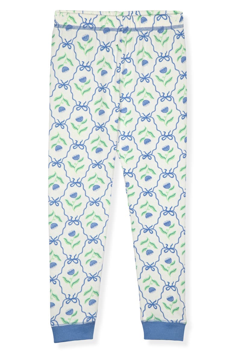 Kids' 2-Piece Fitted Pajamas & Scrunchie Set, Alternate, color, BLUE