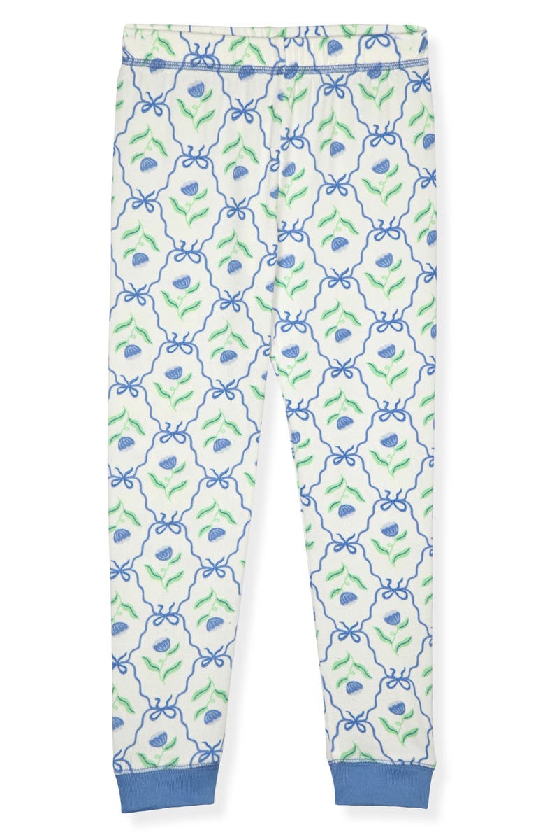 SLEEP ON IT Kids' 2-Piece Fitted Pajamas & Scrunchie Set, Alternate, color, Blue