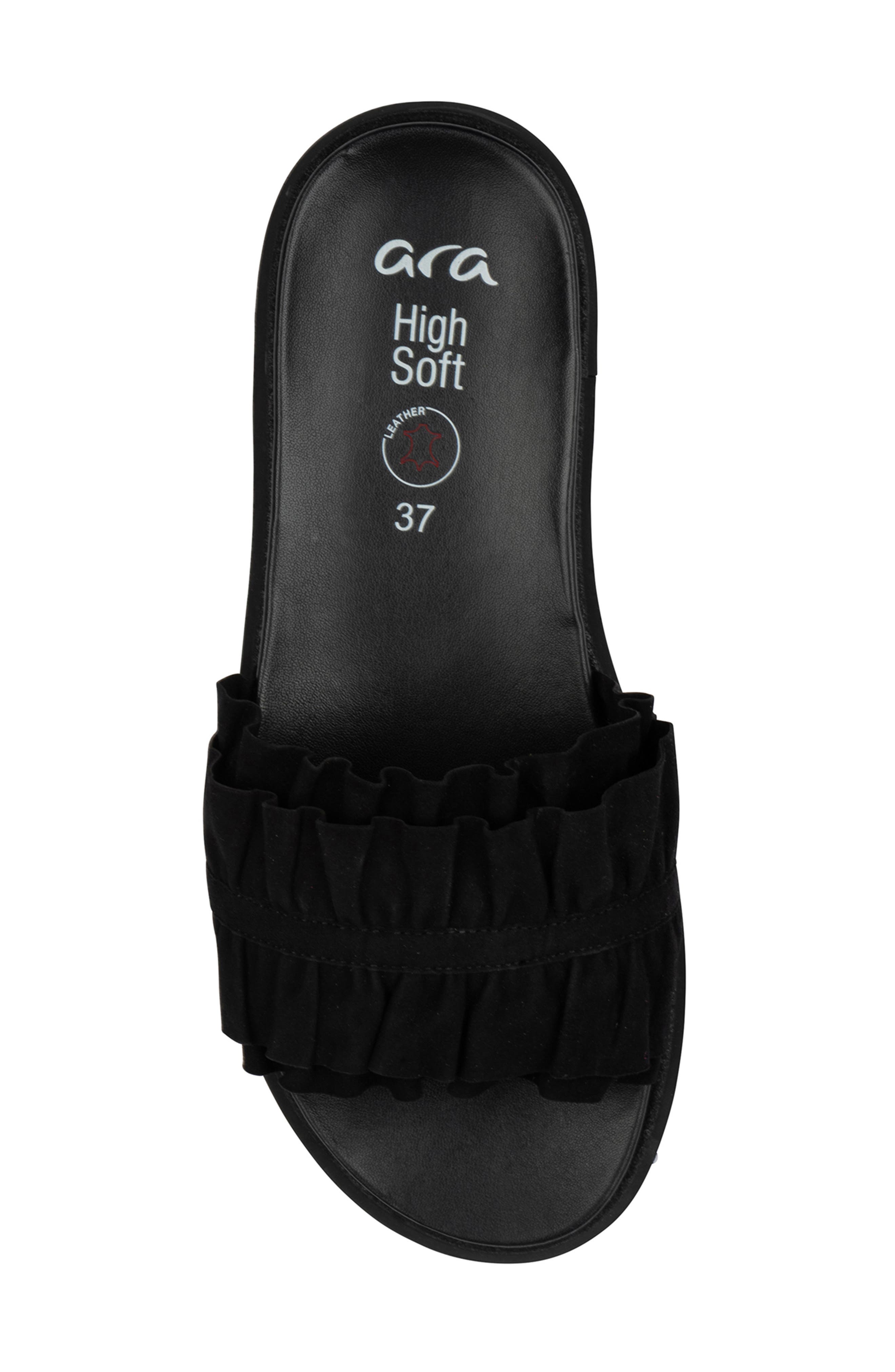 ara Keyes Slide Sandal, Alternate, color, Black