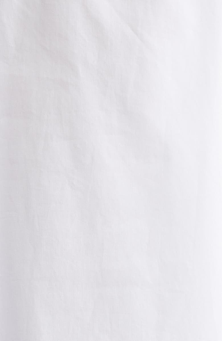 TOTEME Deep V-Neck Organic Cotton Tunic Top, Alternate, color, White