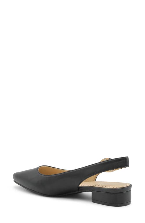 Adrienne Vittadini Papina Slingback Kitten Heel Pump In Black Sm