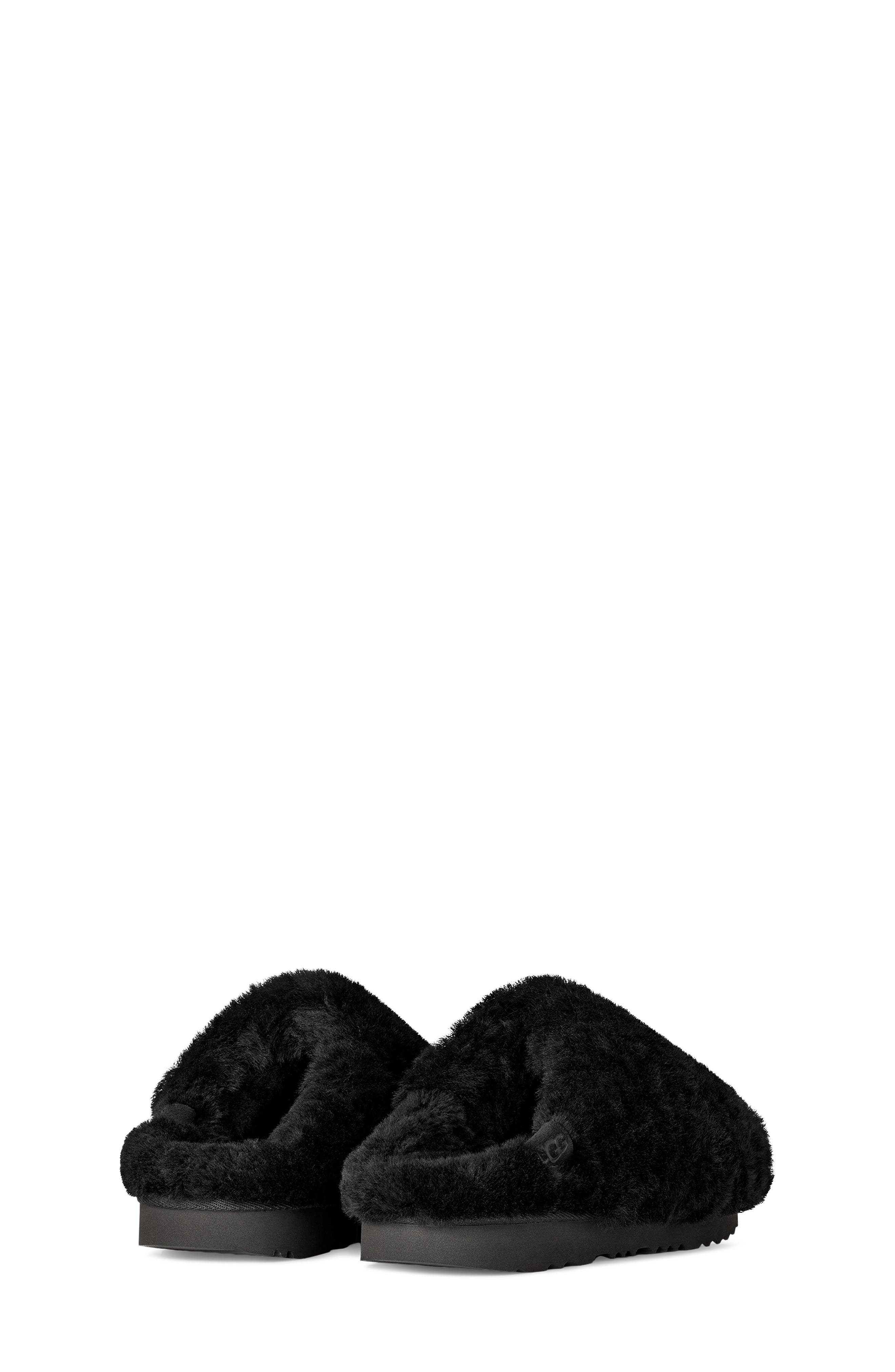 Kids' Classic Fluffed Slip-On, Alternate, color, BLACK