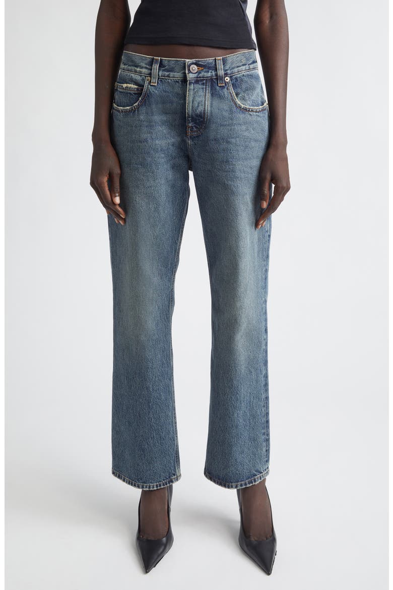 Regular Fit Distressed Jeans, Main, color, 4129 DIRTY VINTAGE BLUE