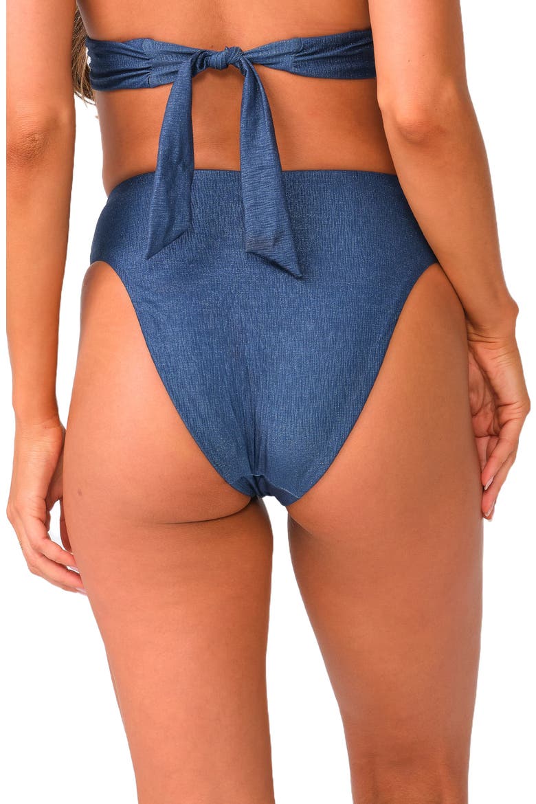 Harlow High Waist Bikini Bottoms, Alternate, color, COSMIC