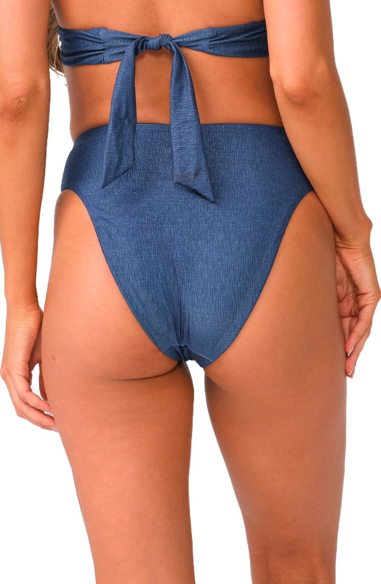 PQ SWIM Harlow High Waist Bikini Bottoms, Alternate, color, Cosmic