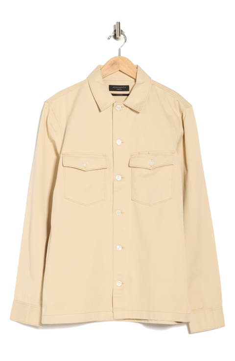 Aerial Slim Fit Organic Cotton Shirt Jacket