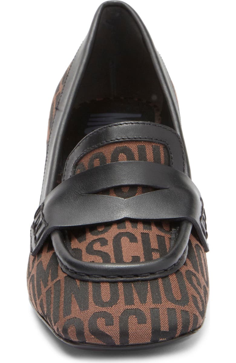 Moschino Logo Jacquard Loafer Pump, Alternate, color,