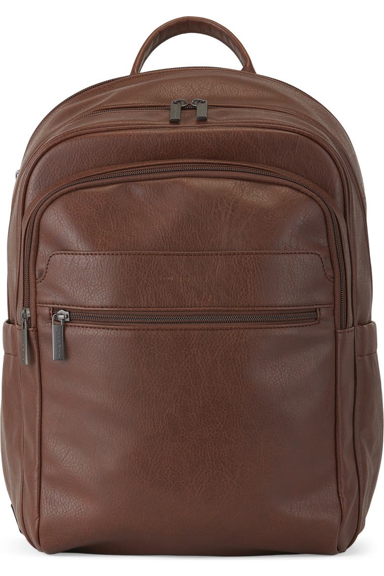 bugatti brown leather backpack Ella S Darkbrown - The Palermo Backpack Velentino Backpack Bugatti BKP116-COGNAC |