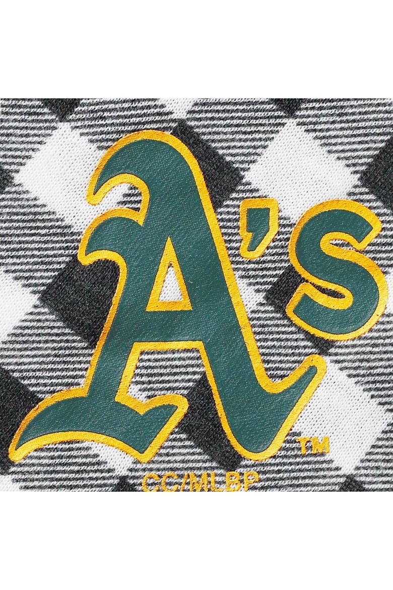 Women's Concepts Sport Charcoal Oakland Athletics Wanderer Long Sleeve Button-Up Nightshirt, Alternate, color, Charcoal