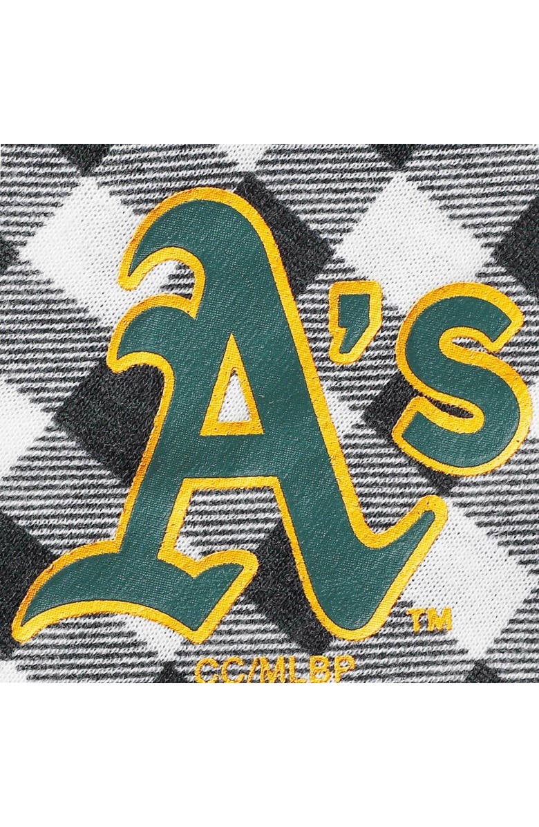 CONCEPTS SPORT Women's Concepts Sport Charcoal Oakland Athletics Wanderer Long Sleeve Button-Up Nightshirt, Alternate, color, Charcoal