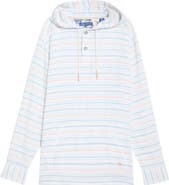 Tommy Bahama Castelo Baja Stripe Linen Blend Pullover Hoodie