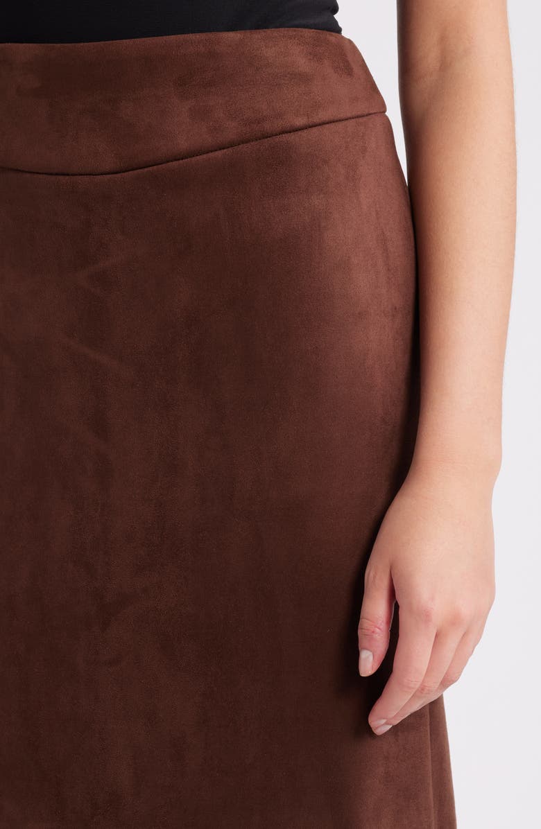Tahari ASL Faux Suede Pencil Skirt, Alternate, color,