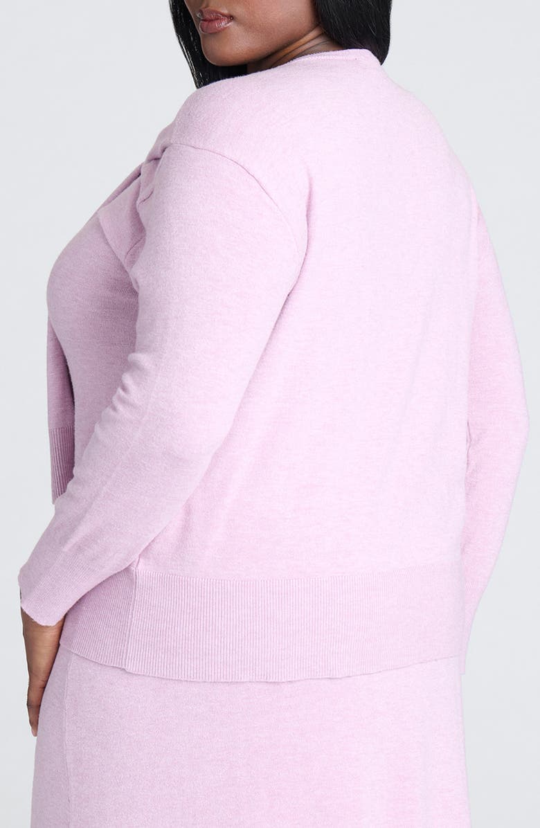 ELOQUII Drapey Front Sweater, Alternate, color, 