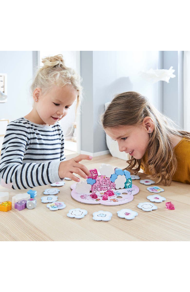 HABA Unicorn Glitterluck Cloud Stacking - Cooperative Kids Board Game - Fun Games for Kids and Unicorn Games Ages 4+ Made in Germany, Alternate, color,