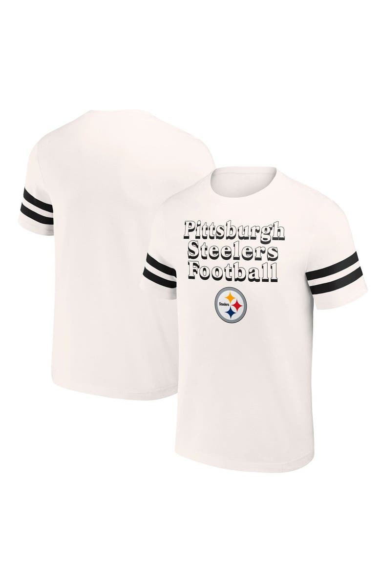 NFL X DARIUS RUCKER Men's NFL x Darius Rucker Collection by Fanatics Cream Pittsburgh Steelers Vintage T-Shirt, Main, color, Cream