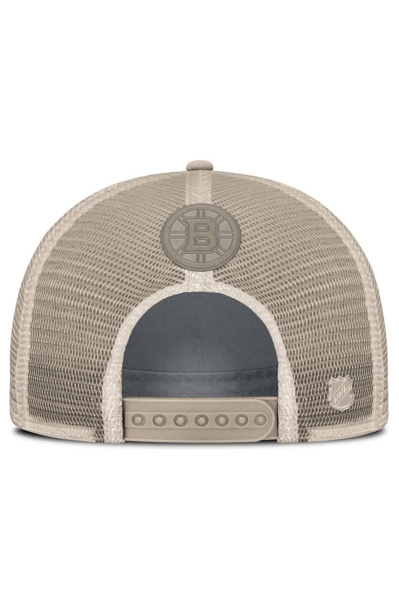 FANATICS Women's Fanatics Tan Boston Bruins Authentic Pro Road Trucker Adjustable Hat, Alternate, color, Tan