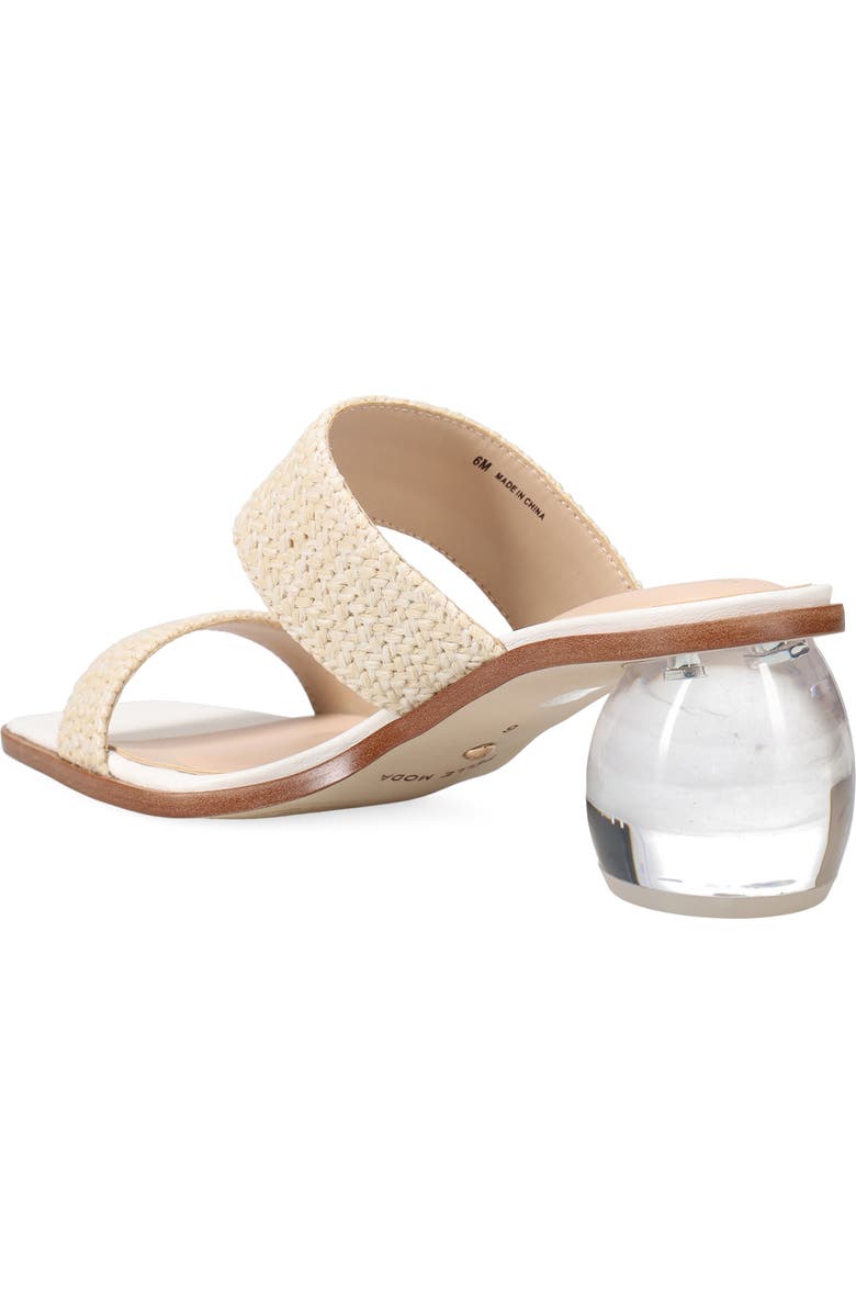 Pelle Moda Lela Raffia Slide Sandal, Alternate, color, White Raffia