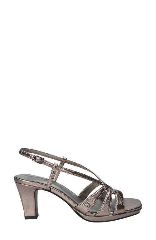 Easy Street Valorie Slingback Platform Sandal In Multi