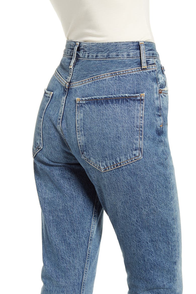 Riley High Waist Crop Straight Leg Jeans, Alternate, color, FREQUENCY